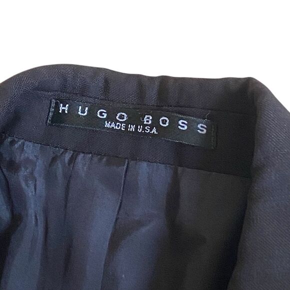 Hugo Boss Einstein Sigma 3-Button Wool Suit Jacket Blazer Men's 36S Navy Preppy - Picture 14 of 15